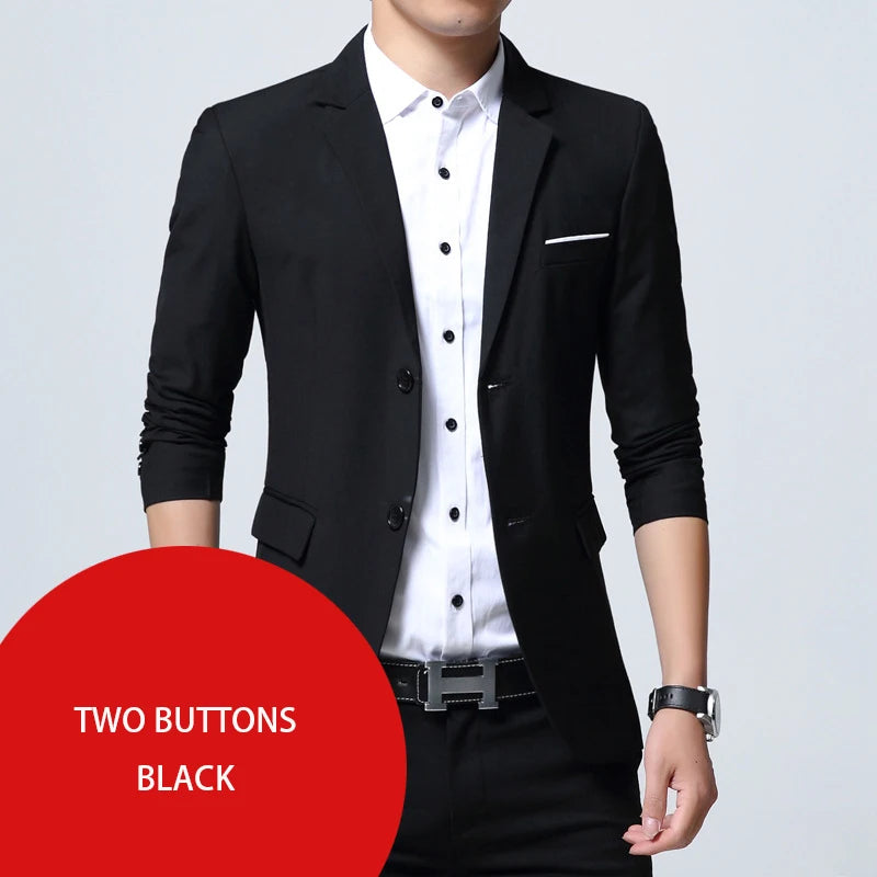 Slim-Fit Casual Business Blazer