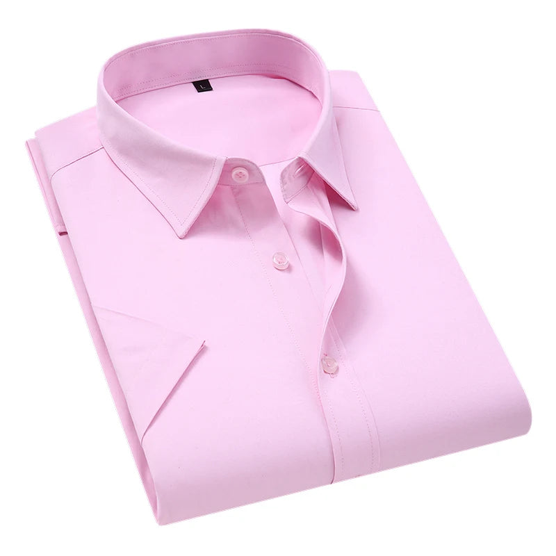 Men’s Slim Fit Casual Plaid Shirt – Short Sleeve Summer Shirt