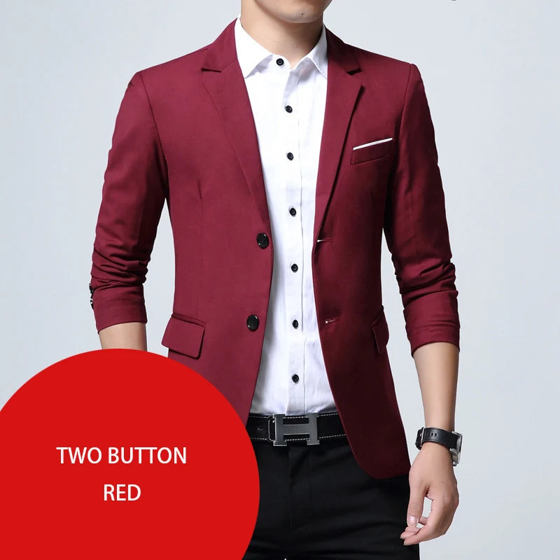 Slim-Fit Casual Business Blazer