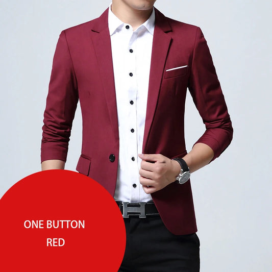 Slim-Fit Casual Business Blazer