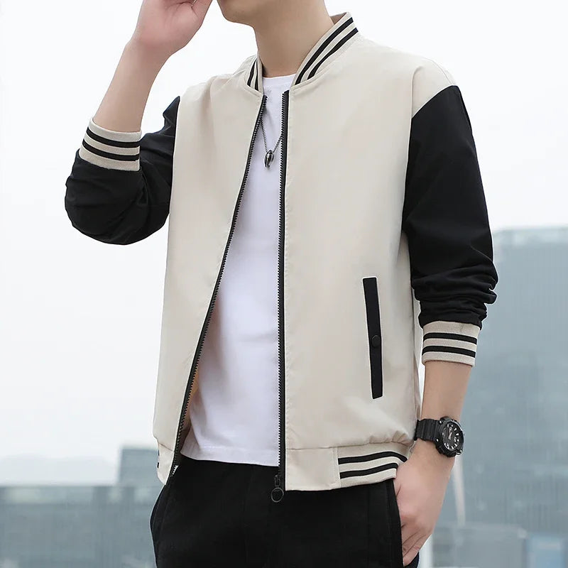 Urban Patchwork Baseball Jacket