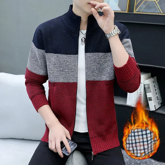 Men’s Knitted Sweater Jacket – Autumn Collection