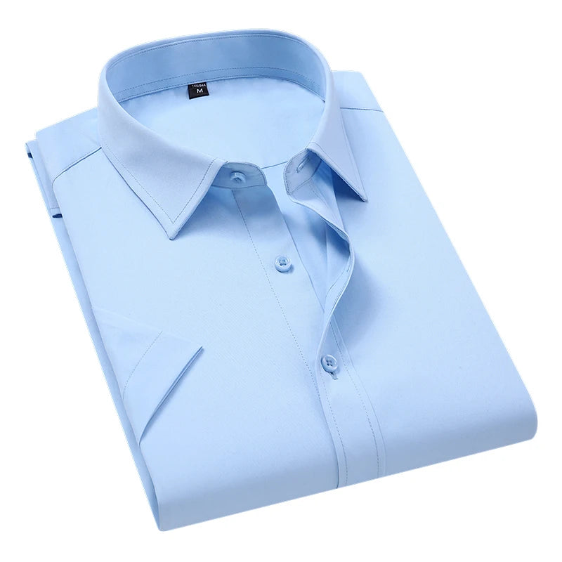 Men’s Slim Fit Casual Plaid Shirt – Short Sleeve Summer Shirt