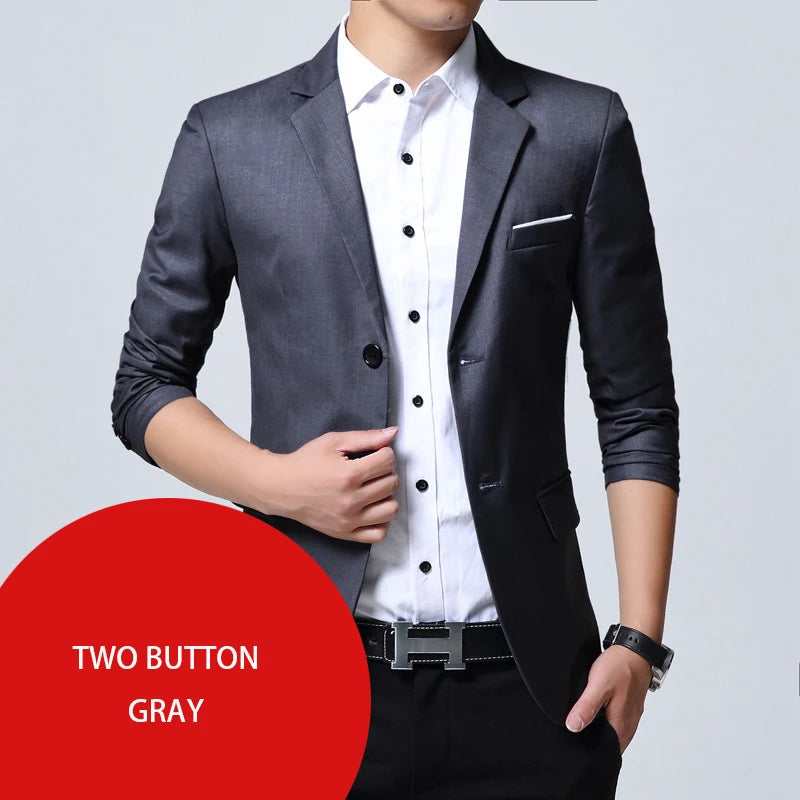 Slim-Fit Casual Business Blazer