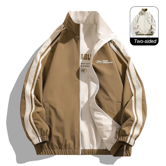 Reversible Windproof Jacket – Two-Sided Outdoor Coat for Men & Women