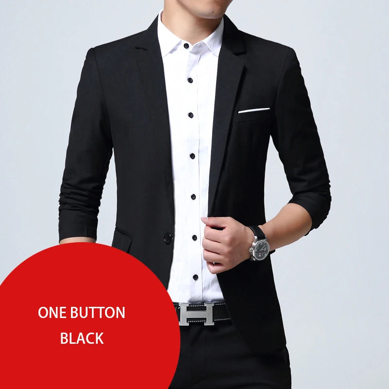 Slim-Fit Casual Business Blazer